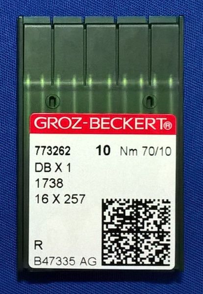Иглы с тонкой колбой Groz-Beckert DBx1 №70R 1320736061 фото