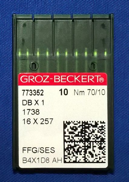 Иглы для трикотажа с тонкой колбой Groz-Beckert DBx1 №70 FFG/SES 1320788261 фото