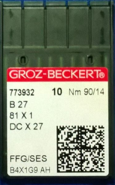 Иглы трикотажные Groz-Beckert для оверлока B27 №90 FFGSES 1320944861 фото
