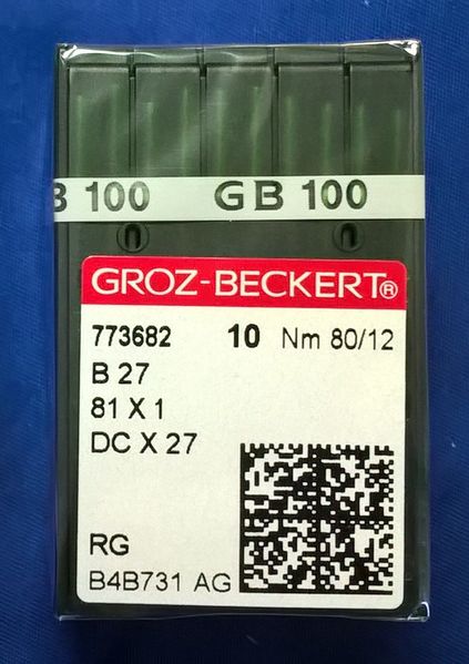 Иглы Groz-Beckert для оверлока B27 №80RG 1321255261 фото