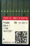 Иглы с тонкой колбой Groz-Beckert DBx1 №80R 1320650861 фото