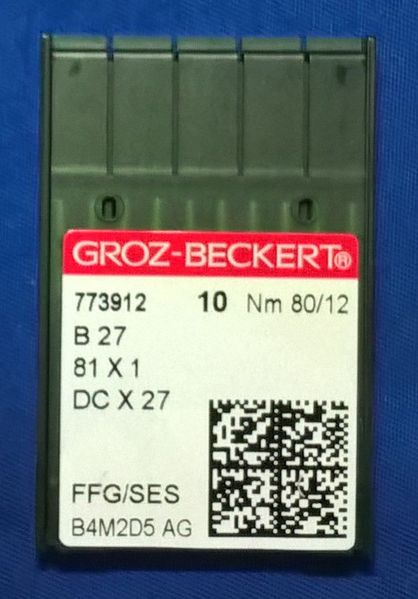 Иглы трикотажные Groz-Beckert для оверлока B27 №80 FFGSES 1321263261 фото