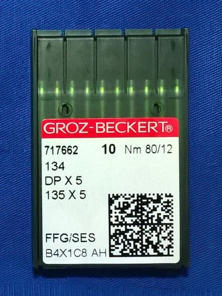 Иглы для трикотажа GROZ-BECKERT 134 (DPx5, 135x5) №80 FFG/SES 1291016461 фото